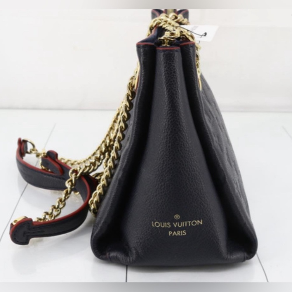 Louis Vuitton Monogram Empreinte Selene BB Marine Rouge Shoulder Bag! - Picture 3 of 6